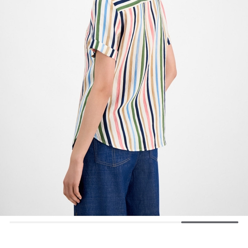 Nautica Women's Striped Button Down Shirt - Multicolor